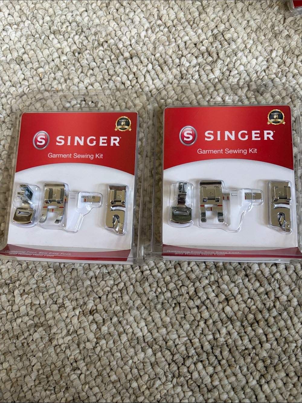 Singer Garment Sewing Kit - Red Presser Foot Set